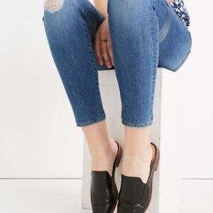 MADEWELL France’s loafers mule black leather slip on shoes women’s 9.5